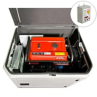 Генератор A-iPower A9000EAX в тихом зимнем кожухе 1200 RAL 7035 + блок автозапуска A-iPower 400 В, 25 А
